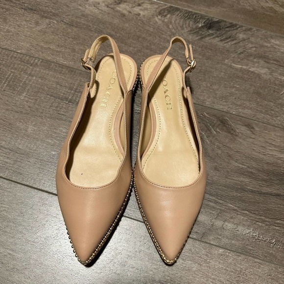 NEW Coach Vae Skimmer Flat Beechwood 5.5 - Picture 6 of 6